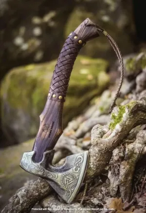| Viking Axe,Hatchet,Throwing Axes,Hand Axe,Gifts for him,Wood Working Tool,Viking Gifts for Men,Camping Hatchet,Tomahawk,Bearded Axe