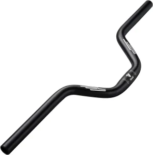 1 inch Rise 90mm Mountain Bike Handlebars Length 24.40inches/620mm Aluminum -Just Fits 25.4mm Stems- Rise 90mm Black