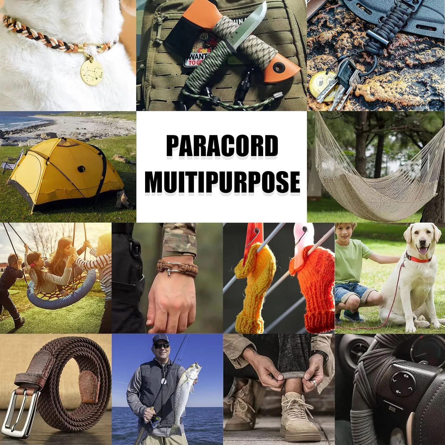 1000Ib Paracord Rope - 100ft / 200ft / 500ft / 1000ft 4mm,12 Strand Parachute Spool Cord,para Cord Lanyard for Camping,Hammock,Clothsline,Hiking,Fishing,Survival braceletand Survival -ArmyGreen 1000FT