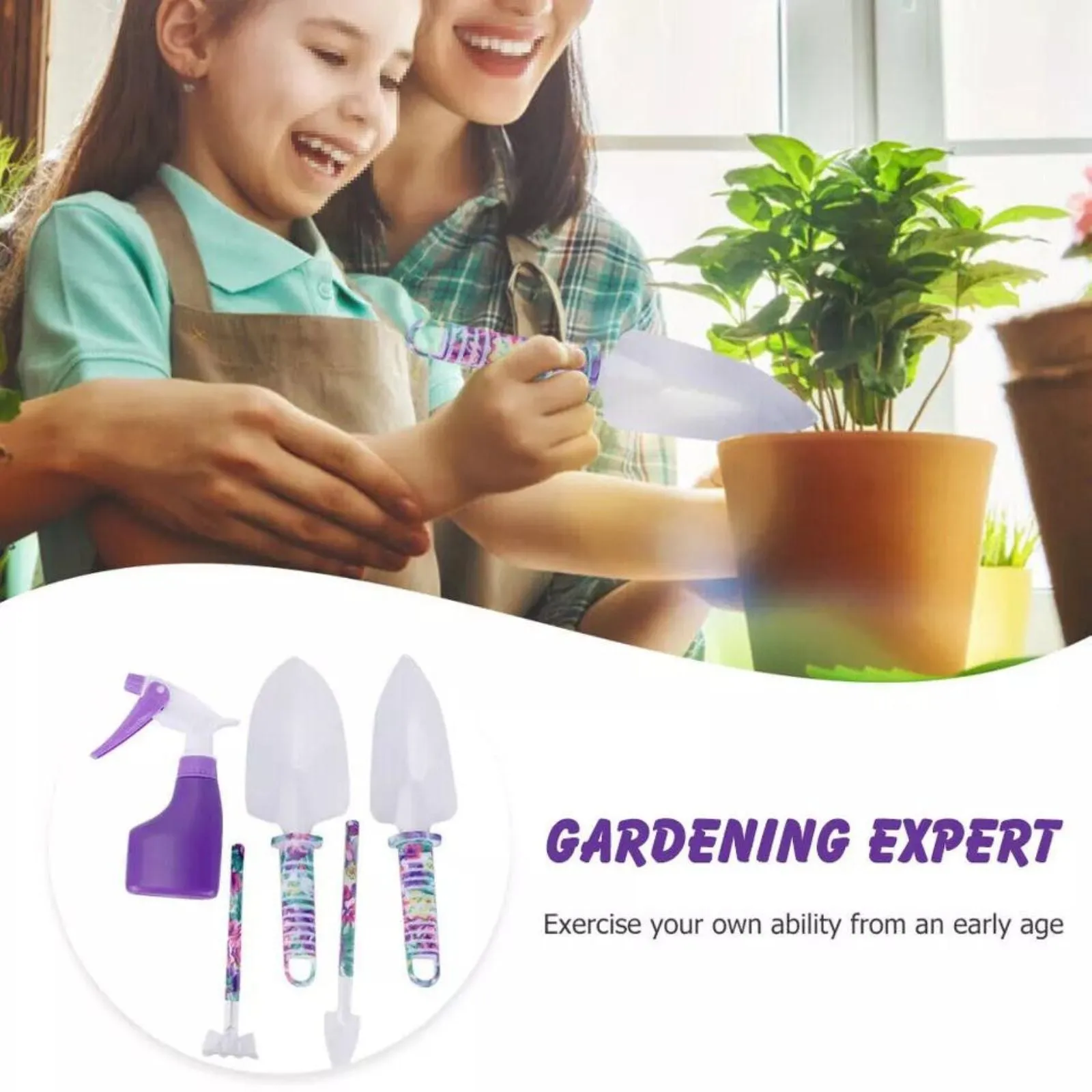 10pcs Gardening Lovers Gardening Tool Set Shovel Harrow Potted Flower