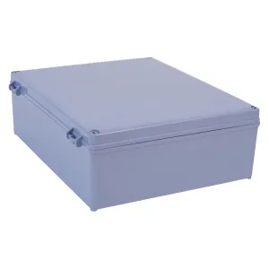 12" x 10" x 4" PVC Plastic Dustproof Waterproof Box IP65 Junction Boxes Project Junction Conduit Box Enclosure Use for Outdoor and Indoor