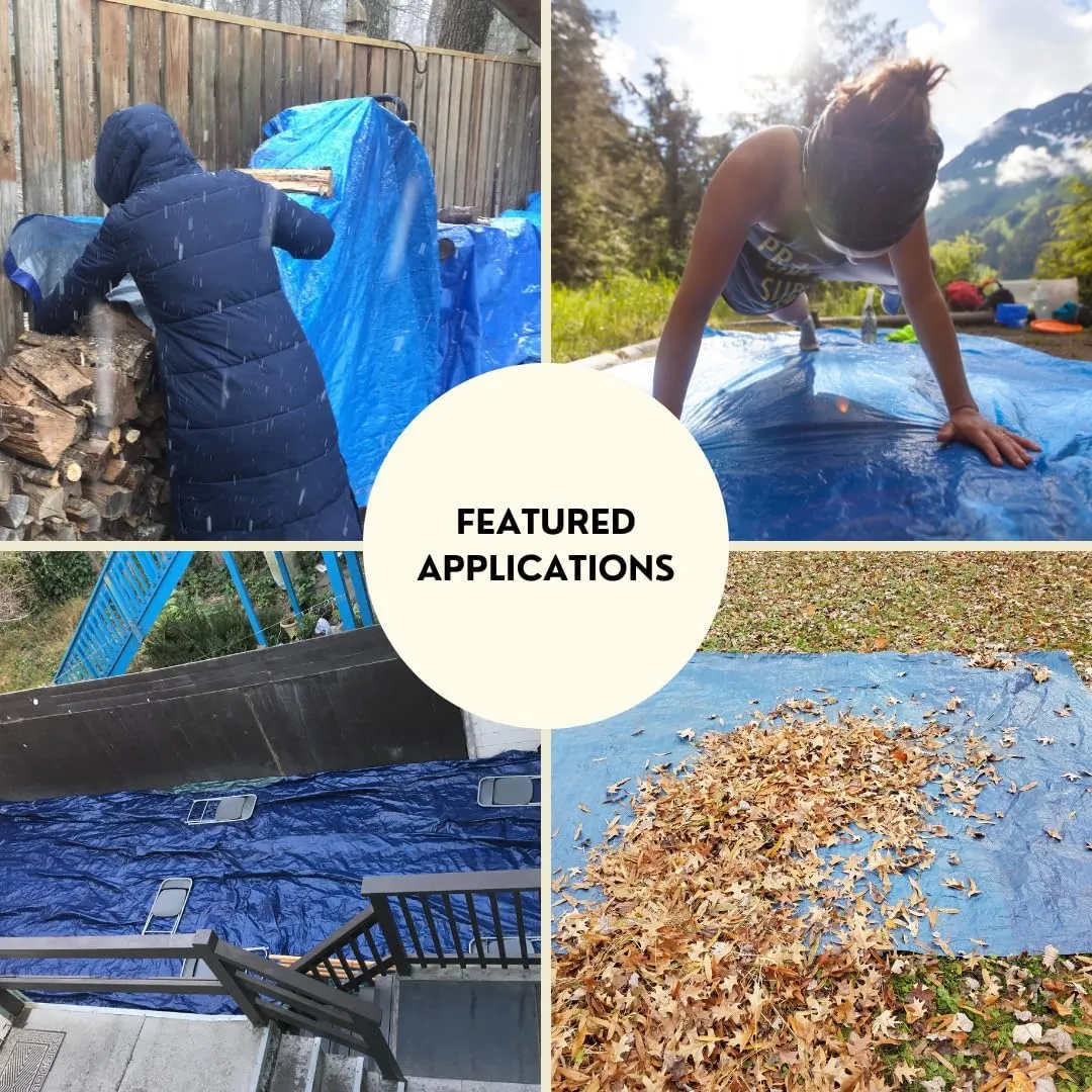12'x16' Multipurpose Camouflage Poly Tarp with Aluminum Grommets and Reinforced Edges & Corners, Waterproof, UV Resistant 5 Mil Protective Cover for Camping, Hunting, Outdoor Use