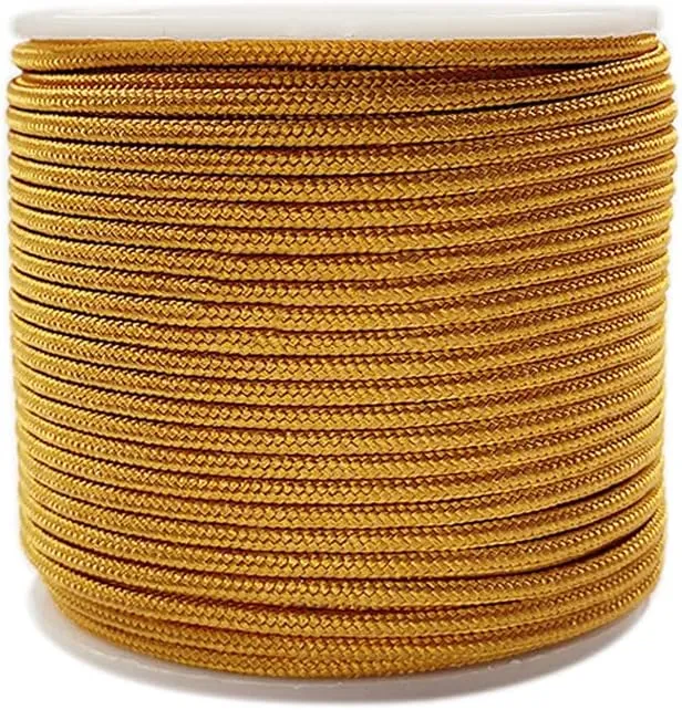 137feet 2mm Paracord/Parachute Cord,3-Strand Core Nylon Ropes, Multifunction Utility Rope for Outdoor Emergency Tactical Survival Camping Hiking Bracelet Lanyards Keychain Dog Collar DIY Craft