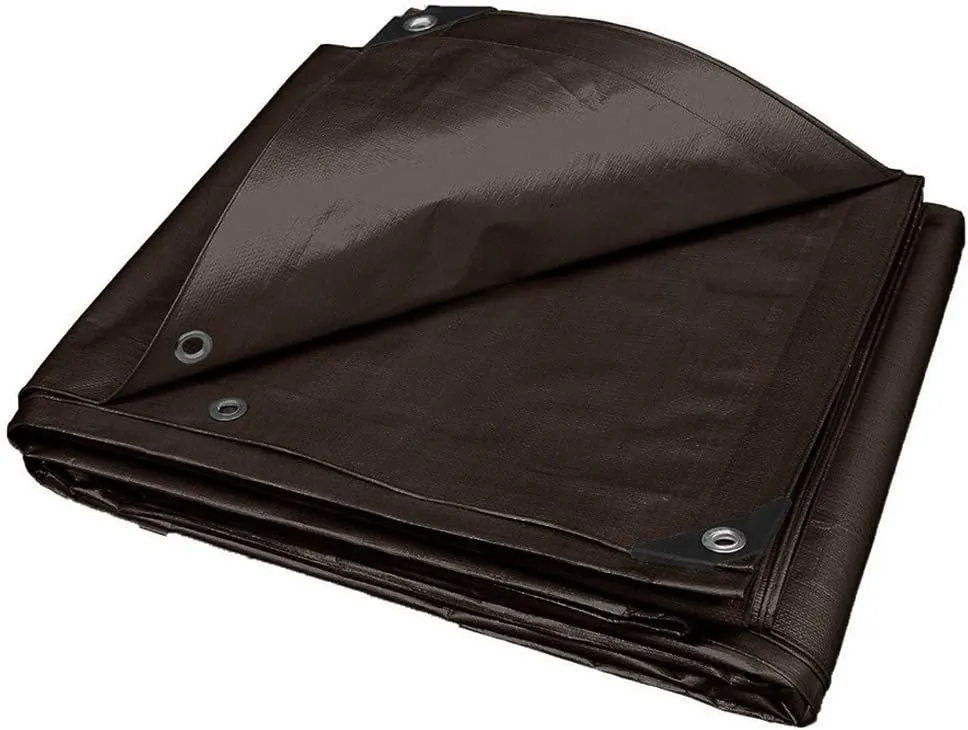 16 Mil 12x24FT Multi Purpose Tarp Cover Waterproof with Reinforced Edges Heavy Duty Tarpaulin Cover UV & Rip Resistant Boat RV Canopy Camping Tent Tarp Shelter Cover