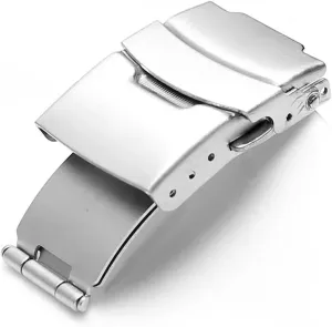 16mm 18mm 20mm 22mm Stainless Steel Watchband Buckle Fit For Seiko Watch Folding Buckle Fit For Ghost Diving Buckles Watch Accessories