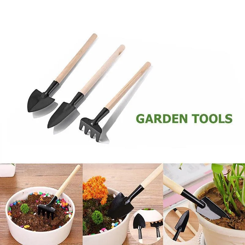16X Mini Garden Hand Tools Transplanting Succulent Plant Gardening Tool Rake Set
