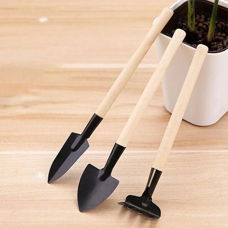 16X Mini Garden Hand Tools Transplanting Succulent Plant Gardening Tool Rake Set