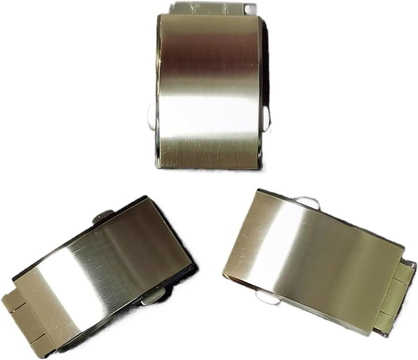 18mm 20mm 22mm Solid 316L Stainless Steel Watchband Buckle for Seiko Folding Double Push Butterfly Metal Clasp Watch Accessories