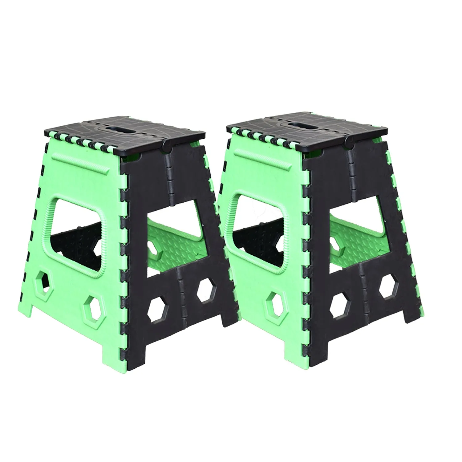18" Folding Stool for Adults & Kids - Brown Box