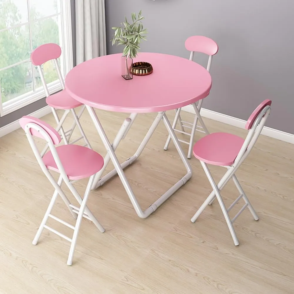 18" Folding Stool with Backrest, Outdoor Travel Stool, Portable Foldable Barstools, for Kitchen/Camping/Fishing/BBQ(White)