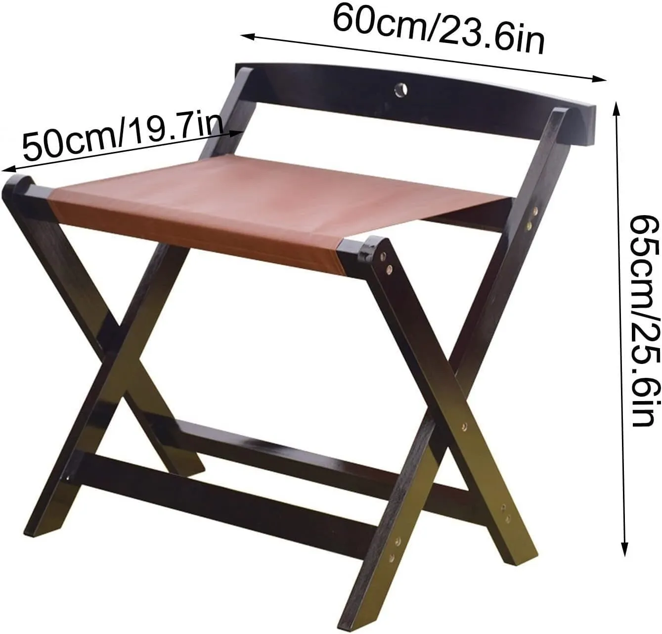 2 Pack Classic Luggage Rack - Foldable Suitcase Rack, with Wall Protection Suitcase Stand, Made of Solid Hardwood, Easy to Assemble, for Home, Bedroom and Travel (Color : Wood)
