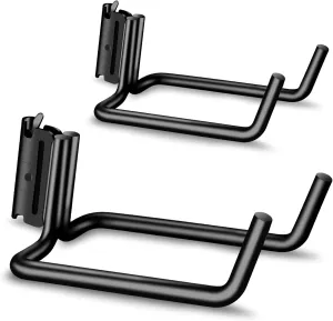2 Pack E-Track J Hook Hanger with Tie Down Anchor for E Track Accessories for Enclosed Trailer Cargo Tie Down Systems in Trucks, Trailers