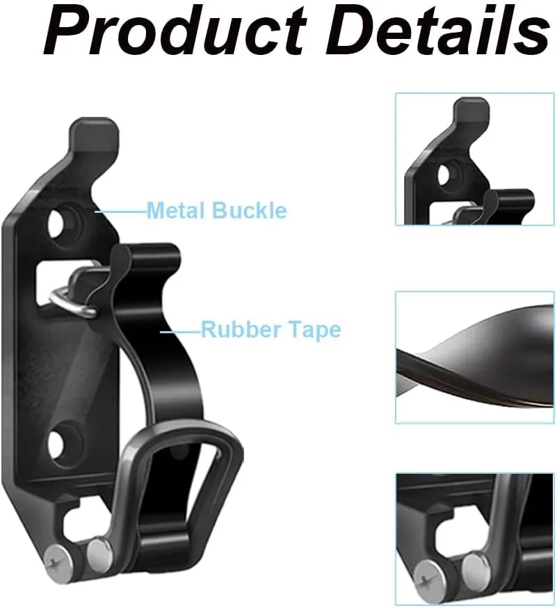 2 Packs Roof Rack Shovel Mounts, Truck Shovel Holder, Wall Mounting Brackets, Car Accessories, Red