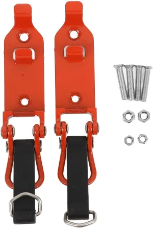 2 Pcs Shovel Holder for Truck, Heavy Duty Shovel Mounts for Roof Rack,Heavy Duty Roof Rack Shovel Holder,Versatile Metal Rubber Clamp Mounting Kit for Organizing Tools in Cars (Orange)