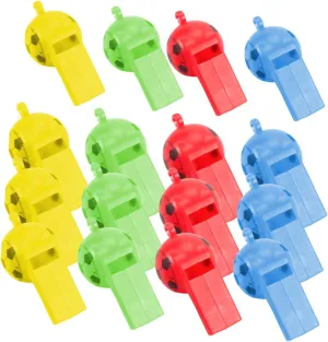 200Pcs Colorful Whistle Multi Function Referee Whistle with Lanyard Durable Sports Whistles for Training School Gym Emergency and Events