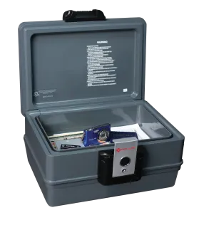 2030F UL-72 Fire Rated 30 minutes at 1550°F/843°C; Single latch design with push button and key lock; Waterproof; Extra storage capacity