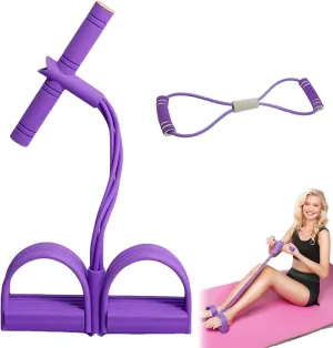 21 Fitness Resistance Bands, 2025 Upgraded Stretching Bands, 6 Tubes Pedal Ankle Puller, AB Training, Total Body Sculpting, Home Fitness Equipment