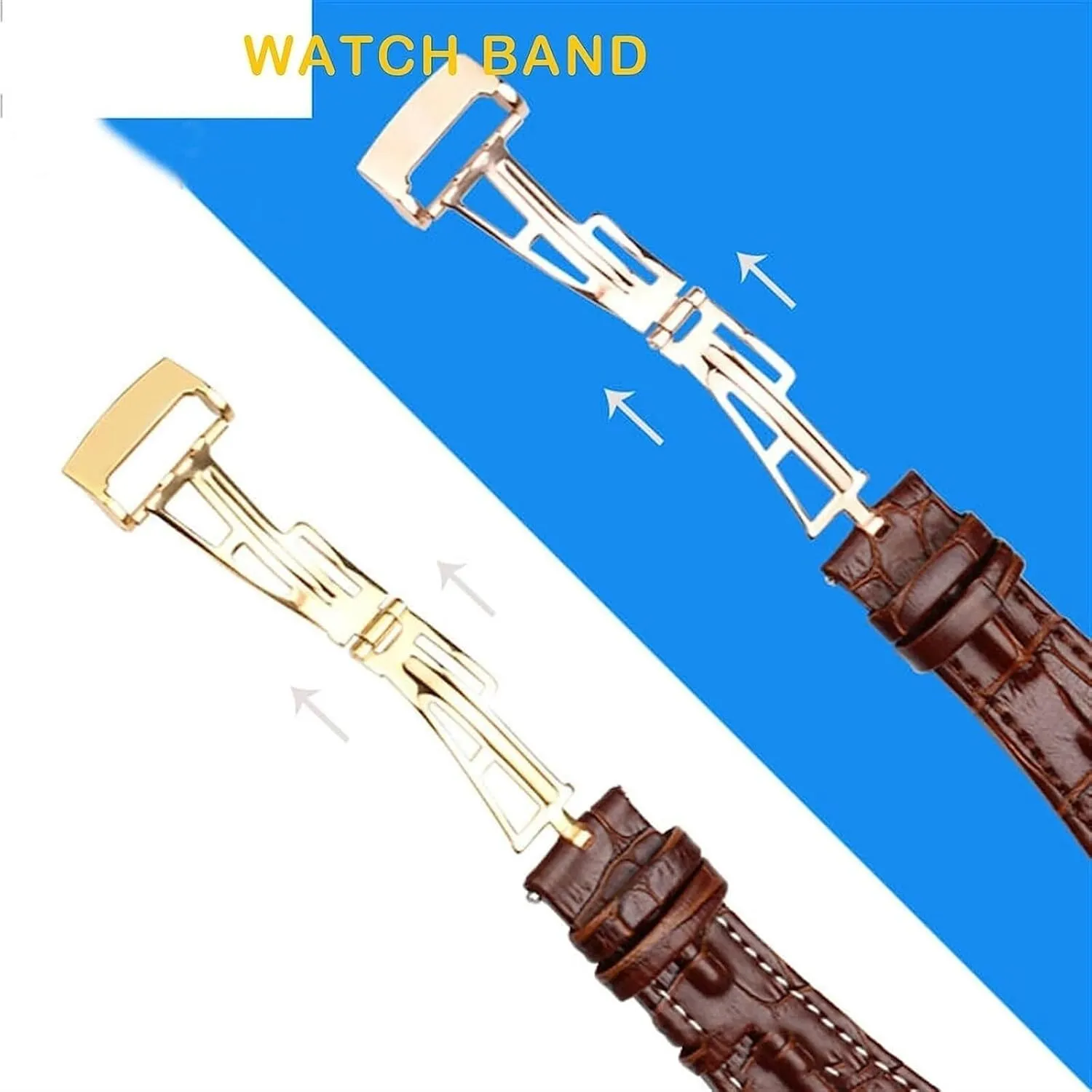 28mm Crocodile Leather Watchband For AP 15703 26470SO Royal Oak Offshore Men Sports Watch Strap with Folding Buckle