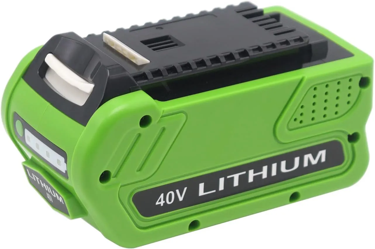 29472 40V 4.0Ah Battery Replacement for GreenWks 40V Battery 29472 29462 2901319 29252 20202 22262 25312 25322 20642 22272 27062 21242 G-Max Cordless Power Tools
