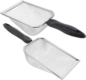 2pcs Beach Sand Shovel Mesh Design for Shell Collection Multi Use Cooking Beach Tool for Draining and Shell Finding