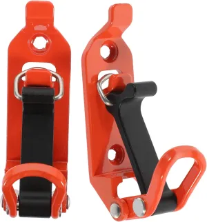 2pcs Car Mount Rack Metal Clamp Shovel Holder for Roof Wall Installation Secure Tool Fixation Convenient Versatile Accessory for Efficient Organization