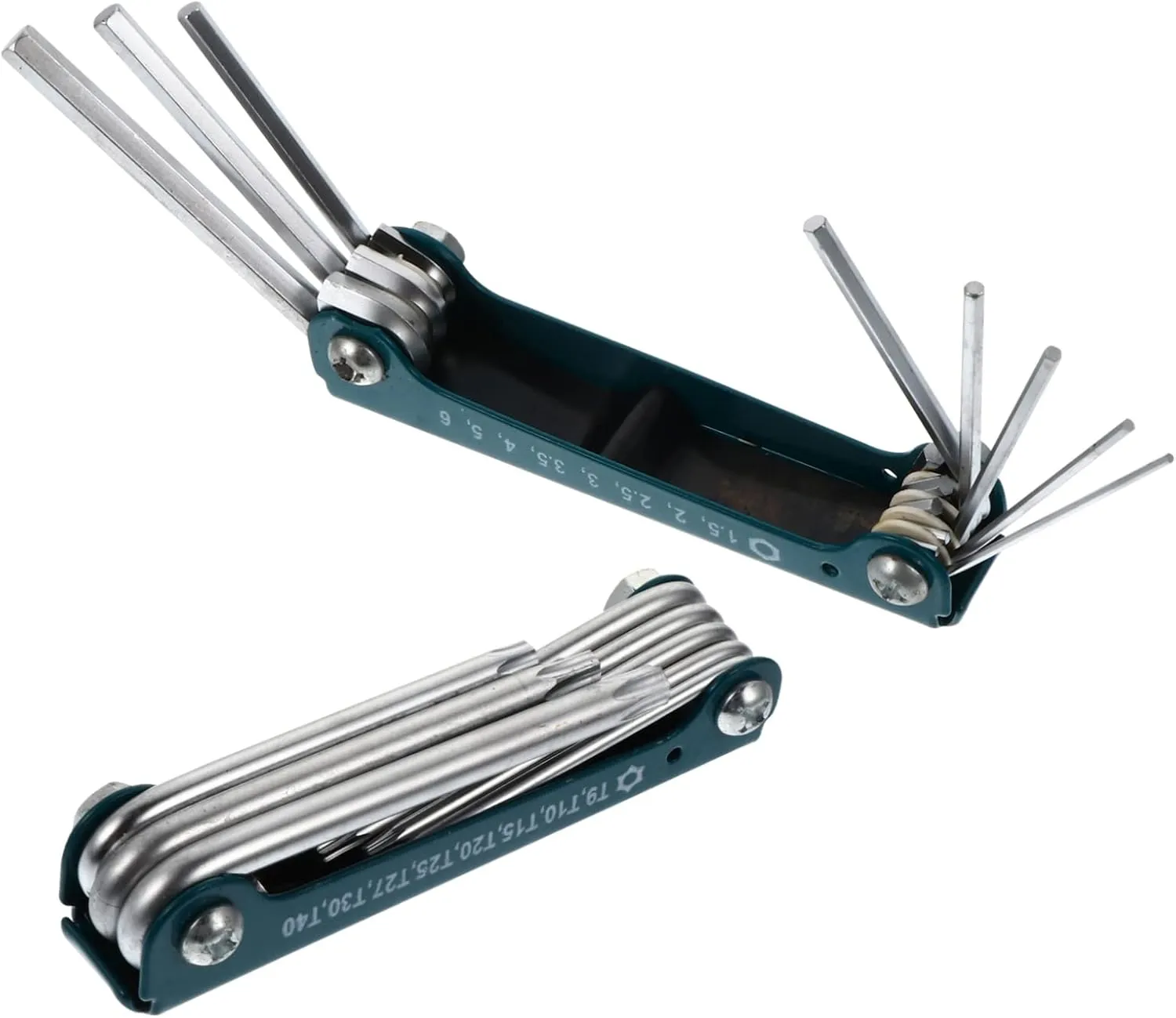 2pcs Folding Multi-function Wrench Internal Hexagon Repair Tool for Construction for Easy Maintenance Assembly Convenient Storage