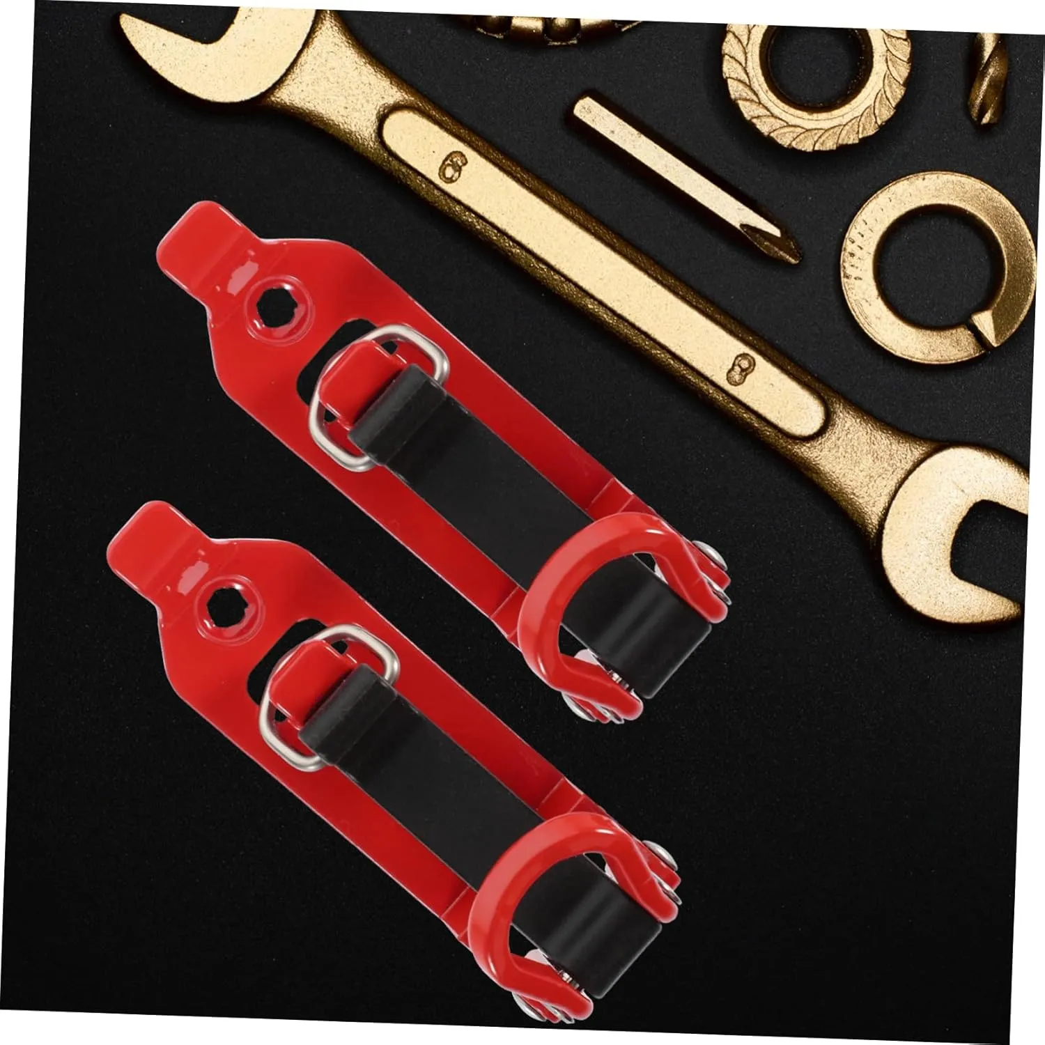 2pcs Metal Hanger Car Roof Rack Bars Hangers Broom Wall Mount Solar Panel Ceiling Hooks Entryway Hooks Cam Hooks for Hanging Adhesive Wall Hooks Cars Shovel Mount Red Zinc Alloy