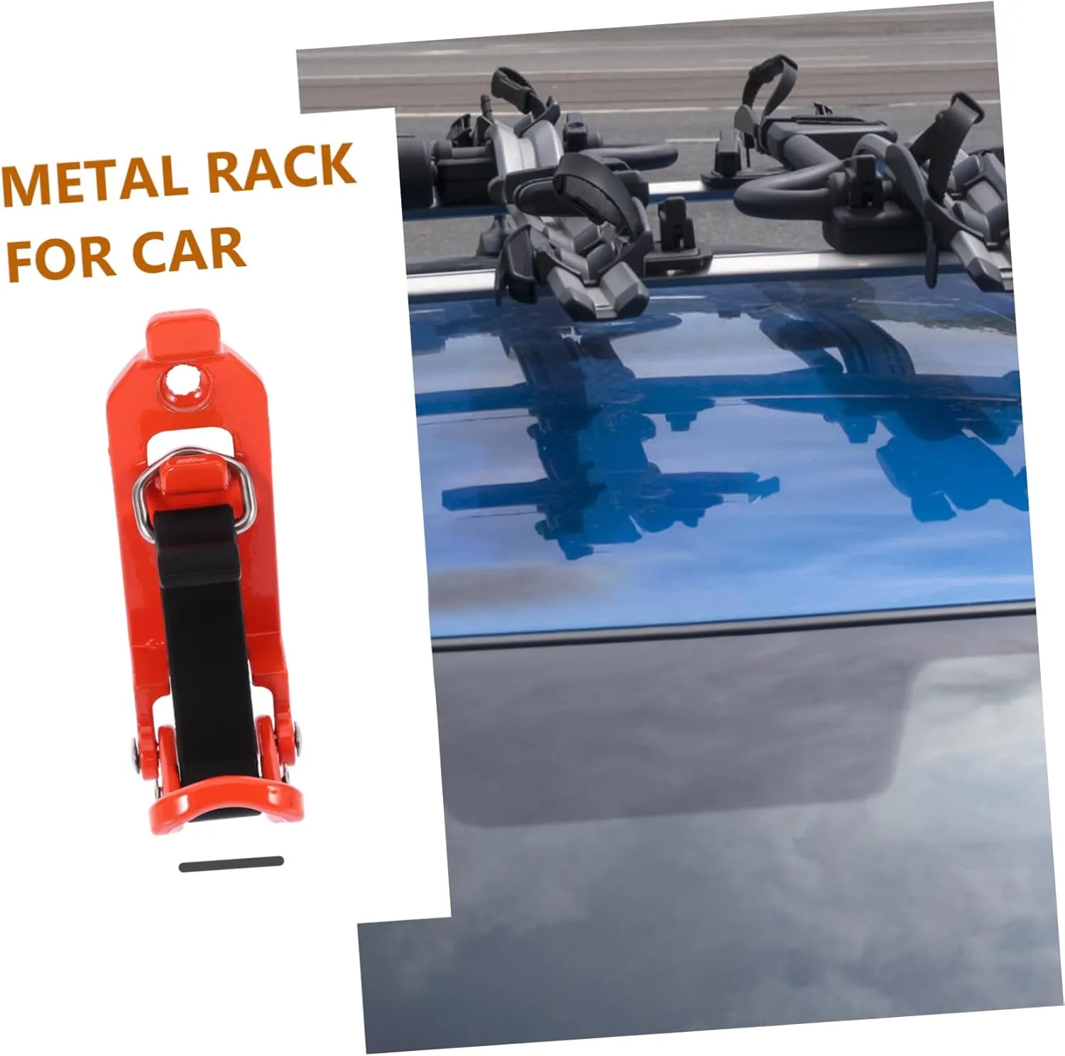 2pcs Zinc Alloy Shovel Mount Clamp for Roof Rack Shovel Holder Car Accessory