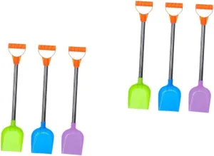 2sets Children Snow Shovel Kids Shovel for Winter Fun Tool 3pcs*2 Random Color
