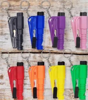 3 in 1 Tool includes Glass Breaker, Seatbelt Cutter & Survival Whistle Wholesale