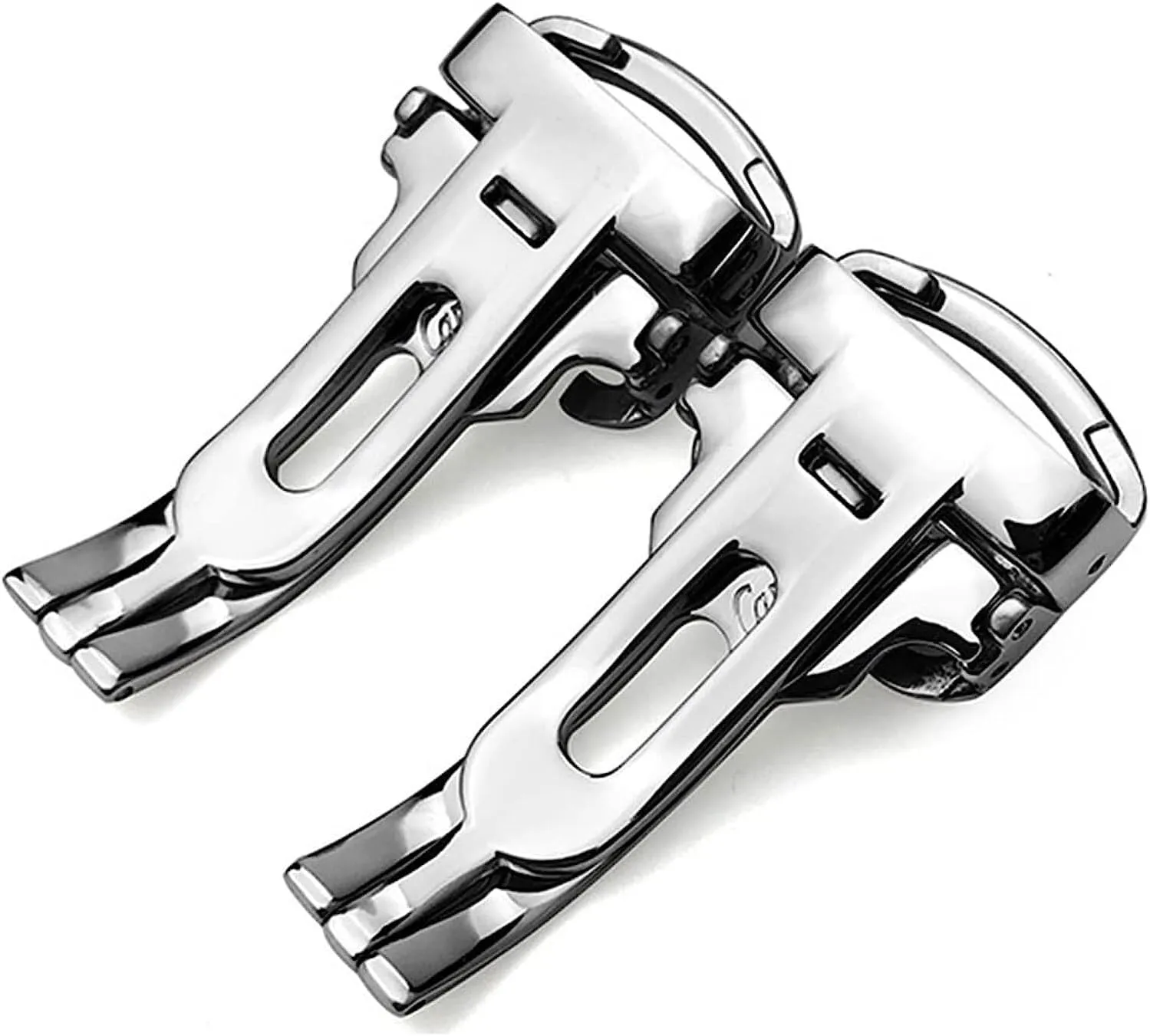 316L stainless Steels Brushed Butterfly Folding Watch Buckle For Cartier Blue Balloon