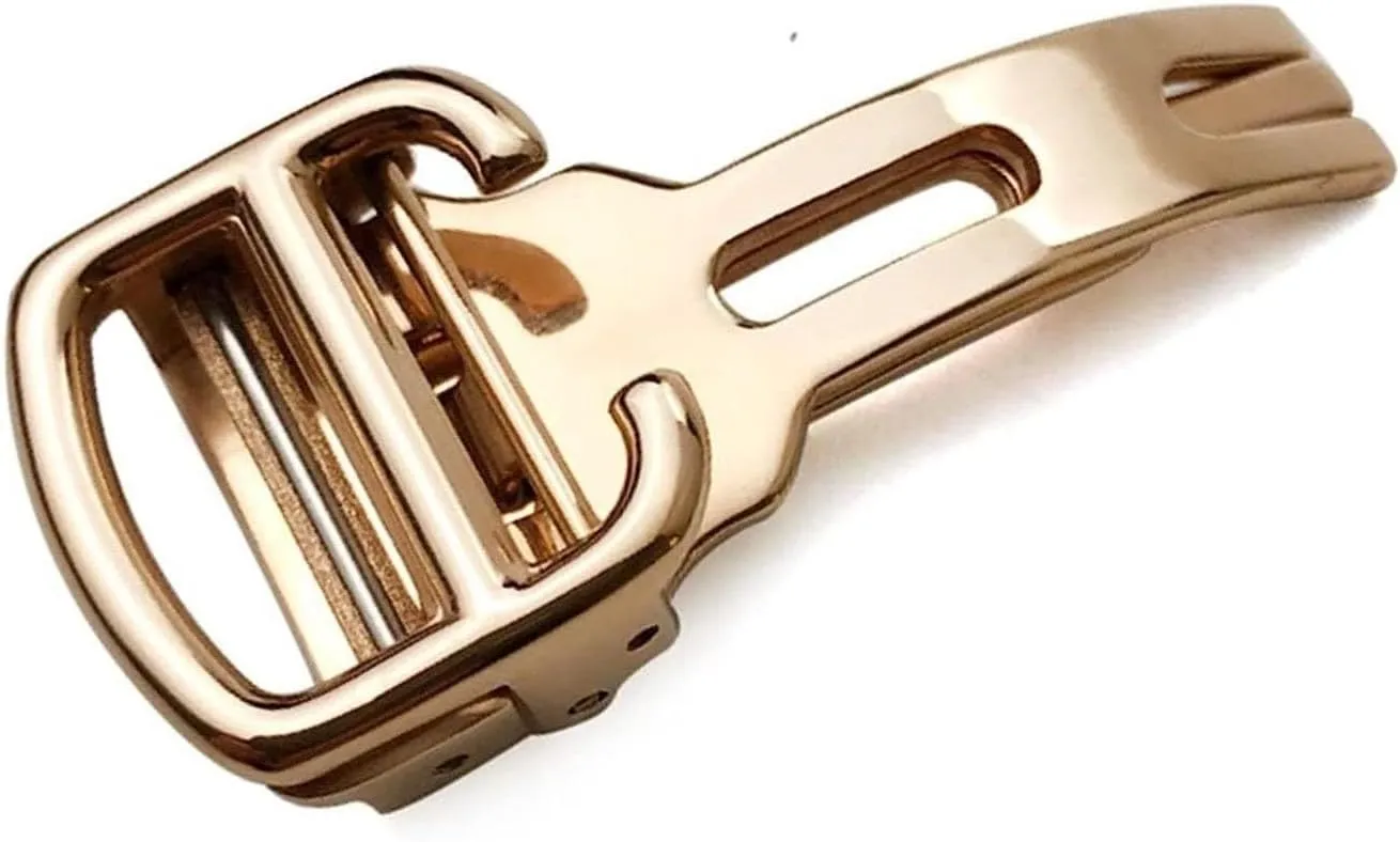 316L stainless Steels Brushed Butterfly Folding Watch Buckle For Cartier Blue Balloon