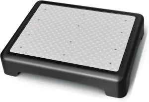 3.35'' Step Stool – 600lb Capacity Sturdy Lightweight Non-Slip Step Stools for Seniors, Kids & Adults | Wide Mobility Step Stool for Bedside, Car, Kitchen, Bathroom & Daily Use（Black-Grey）