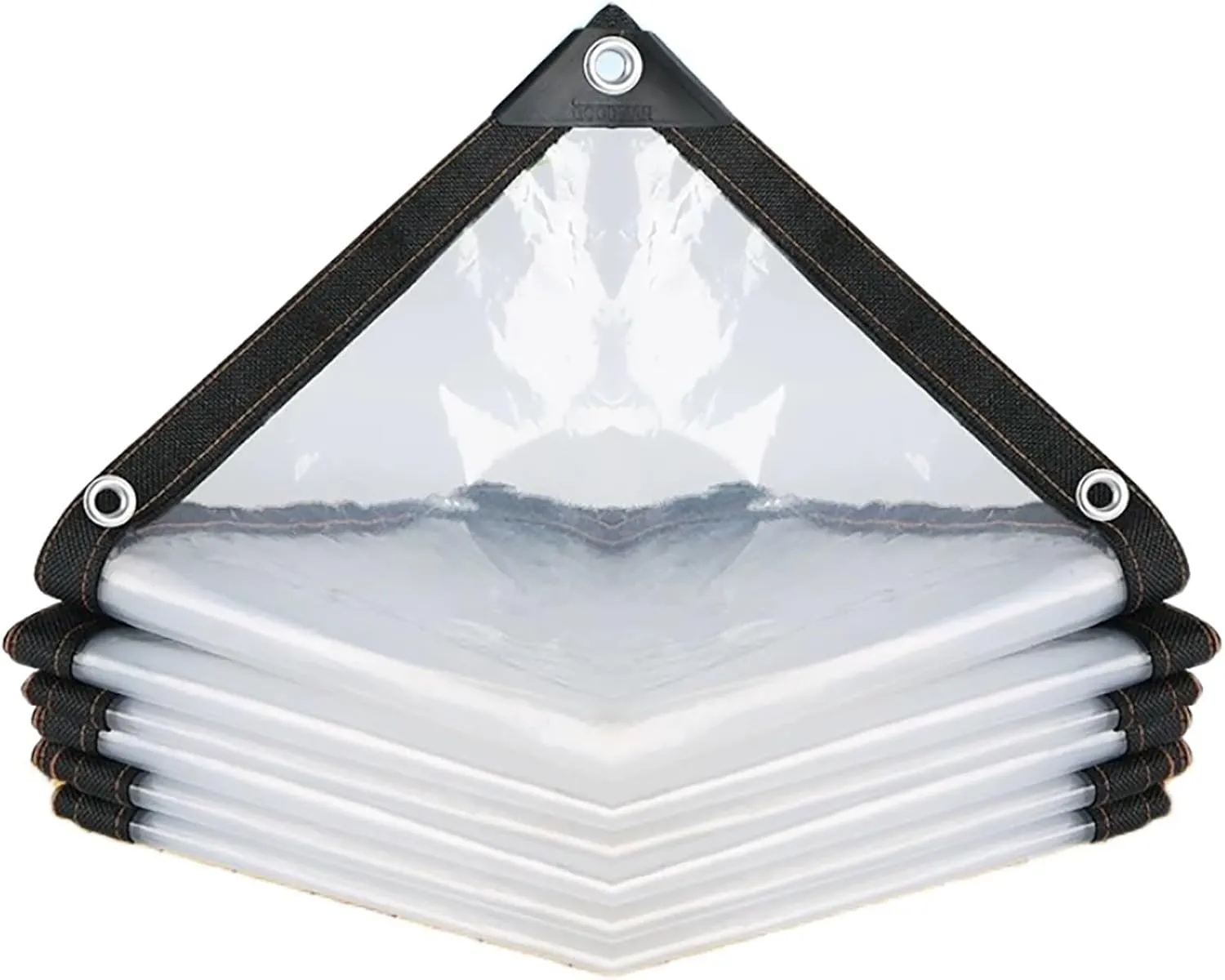 3X7 FT, 7X10 FT,16X26ft Clear Waterproof Tarps,Clear Greenhouse Heavy Duty Tarp,Tarpaulin Transparent of Patio,for Garden Winter(7x16 ft(2x5m))