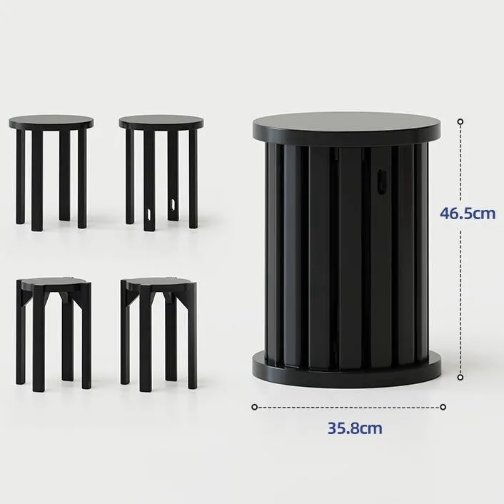 4-in-1 Stackable Stools Side Table