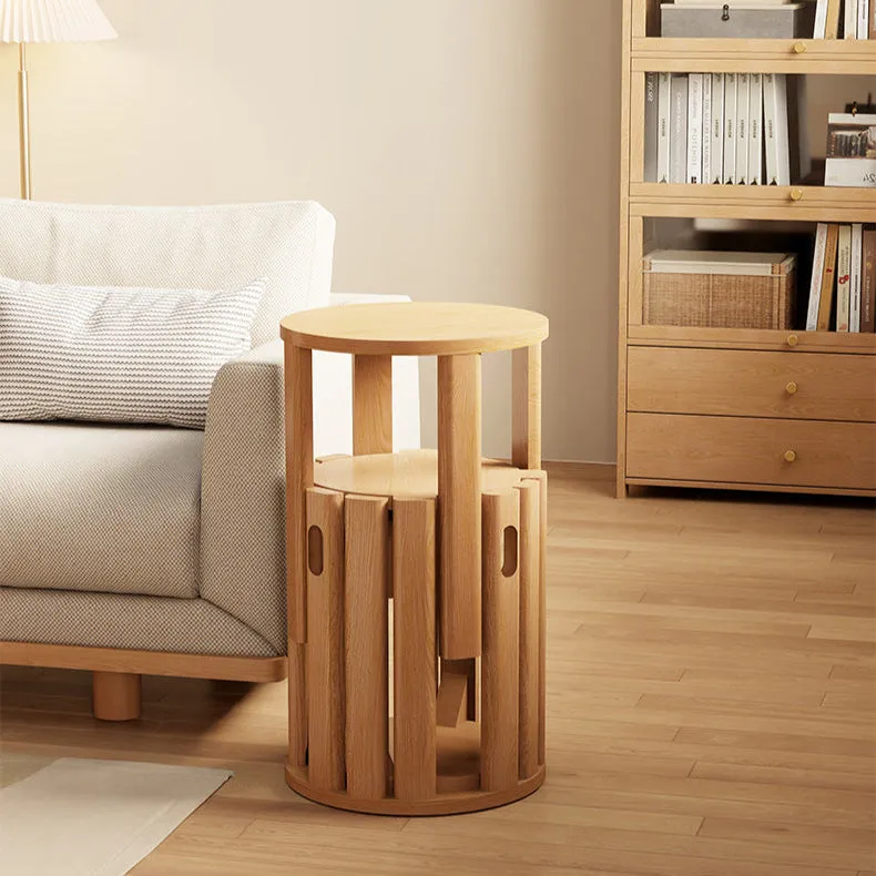 4-in-1 Stackable Stools Side Table