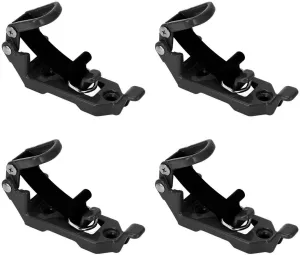 4 Pack Shovel Mount for Roof Rack, Metal Rubber Clamp Wall Mounting Brackets, Quick Release Axe Holder Mount Kit, Shovel Holder Car Accessories for Roof Rack Truck Boats and