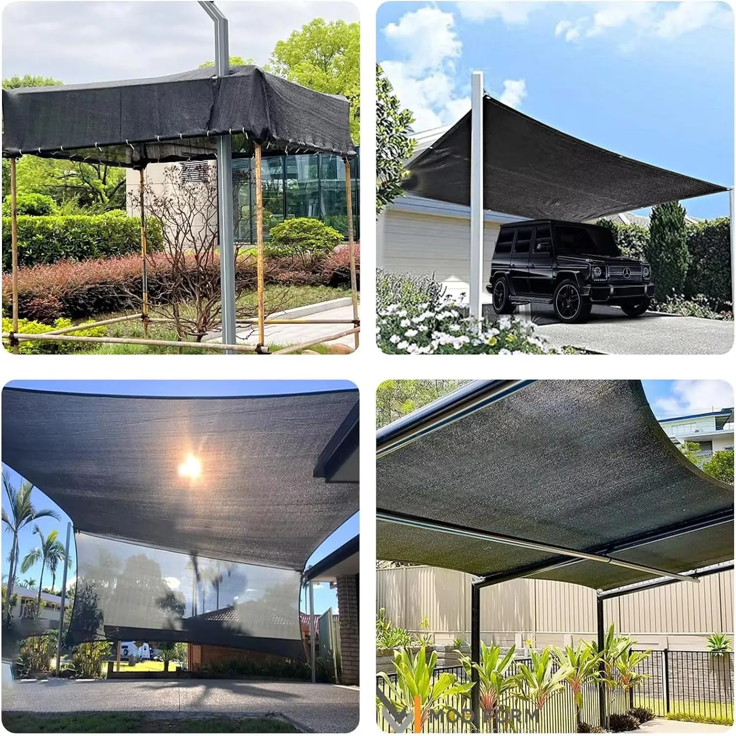 40% Shade Cloth for Garden 6.5X20Ft, Plant Shade Cloth for Greenhouse, Sunblock Mesh Tarp for Garden Plants, Vegetables, Flowers, Cucumbers,Lettuce, Tomatoes, UV Resistant.