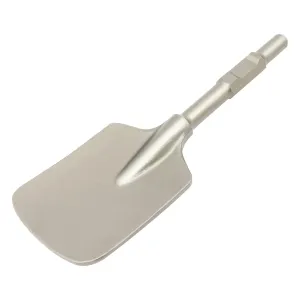 40Cr Jack Hammer Bits, 65A Shank Chisel Bit 17.3" x 5.3" Hex Clay Spade Clay Shovel Alloy Steel Digging Shovel Bit Chisel for Demolition Hammer Gardening Landscaping Trenching Concrete Sand Stone