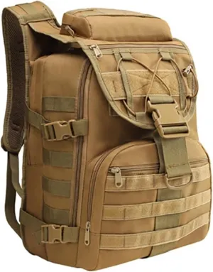 40L Hiking Backpack, Military Tactical Backpack, Army Assault Bag, Lightweight Outdoor Sports & Travel Bag (Khaki)