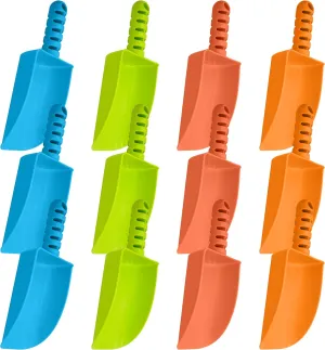 4E's Novelty Sand Shovel for Kids Bulk, Pack of 12 Heavy Duty Plastic Beach Shovels - for Planting, Toddler Digging & Garden Tool, Sandbox Toys, End of Year Student Gifts from Teacher