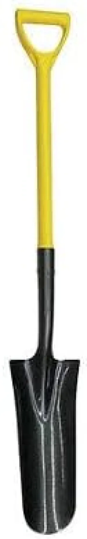 4Lvr6 14 Fits a Westward 4Lvr6 14 Ga Drain Spade Shovel, Steel Blade, 27 In L Yellow Fiberglass