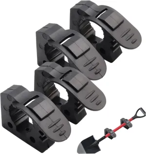 4pcs Bike Seat Clamps, Quick Release Clamp Non-Slip Rubber Clamp for 1.18-1.57in Diameter Tools Strong Load TUV ATV Van Trucks Quick Grip Clamps for Shovel Axe