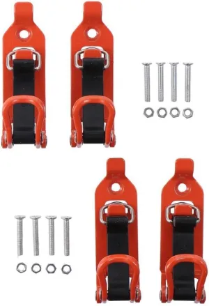 4Pcs Shovel Mount for Roof Rack, Metal Rubber Clamp Mounting Kit, Shovel Holder Clamp Wall Mount Kit Car Accessories for Roof Rack