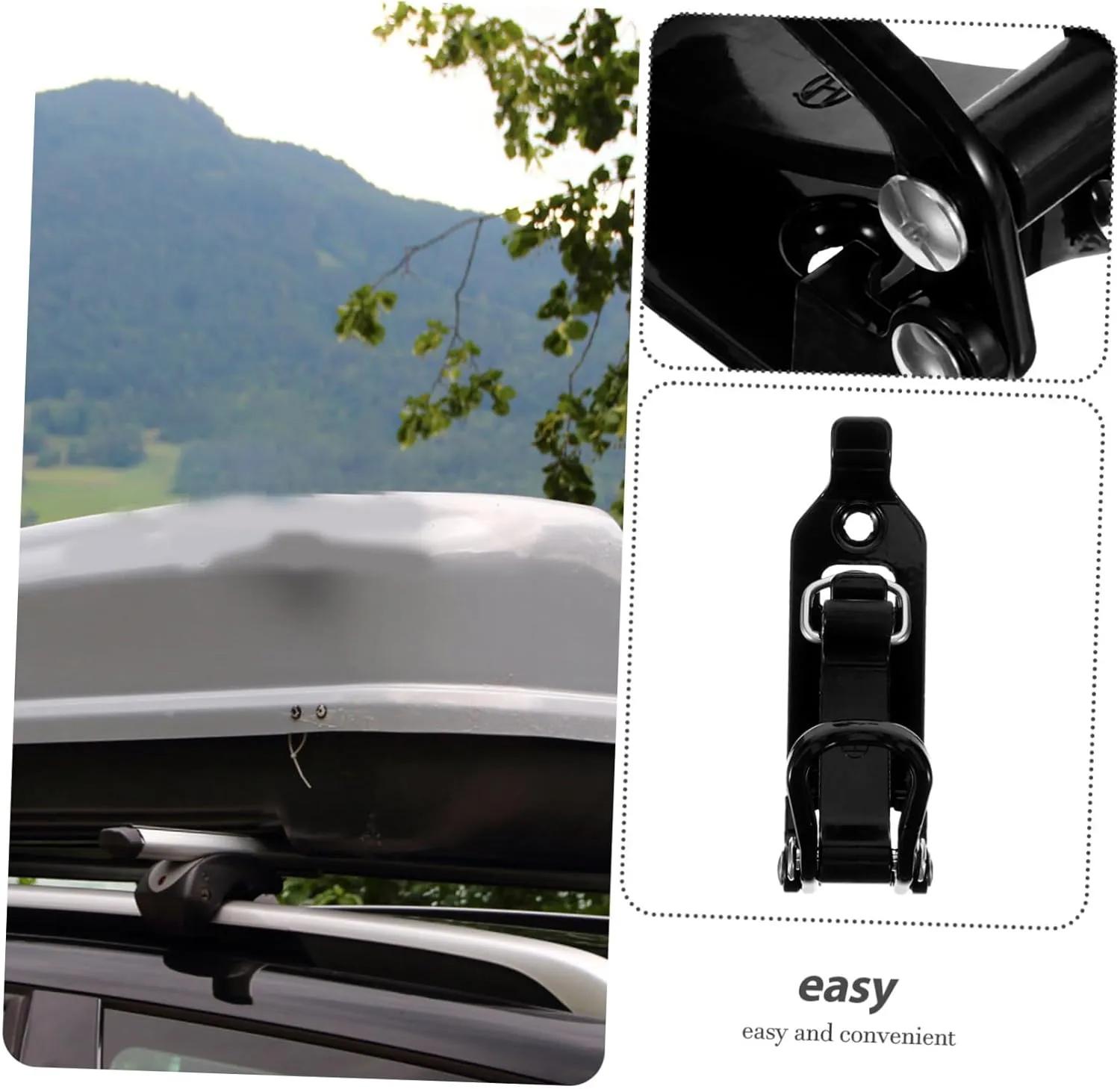 4sets Shovel Mount Clamp Rack for Roof Metal Clamp Car Roof Mounting Bracket 2pcs*4
