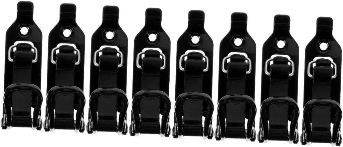 4sets Shovel Mount Clamp Rack for Roof Metal Clamp Car Roof Mounting Bracket 2pcs*4