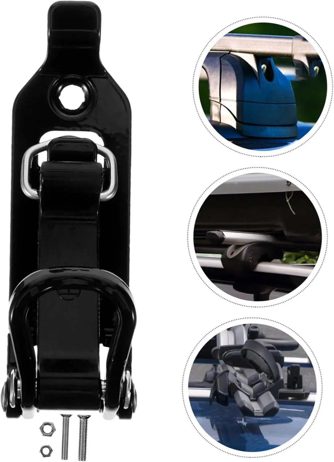 4sets Shovel Mount Clamp Rack for Roof Metal Clamp Car Roof Mounting Bracket 2pcs*4