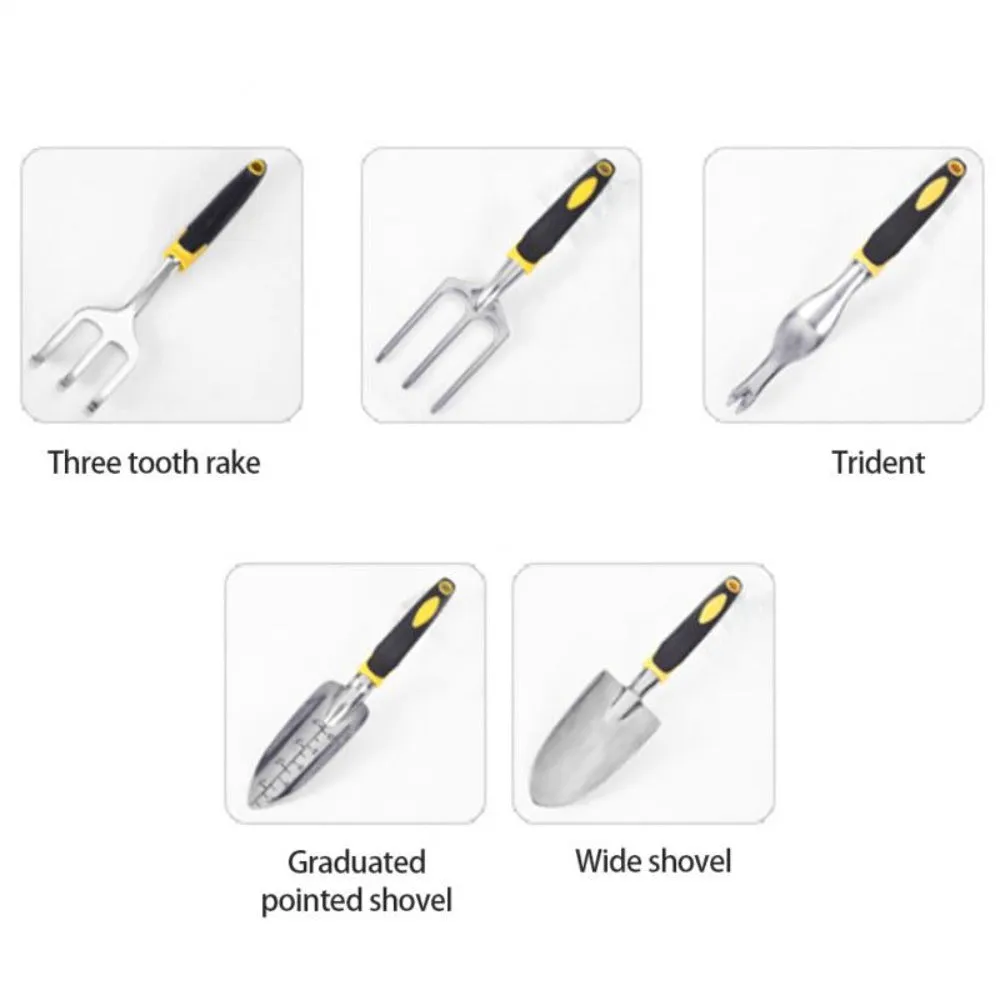 5 Piece Portable Garden Tool Kit