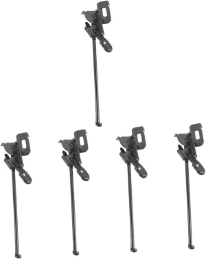 5pcs Bike Kick Stand Replacement Kickstand for Bike Silver Metal Non-Slip for Wet Ground