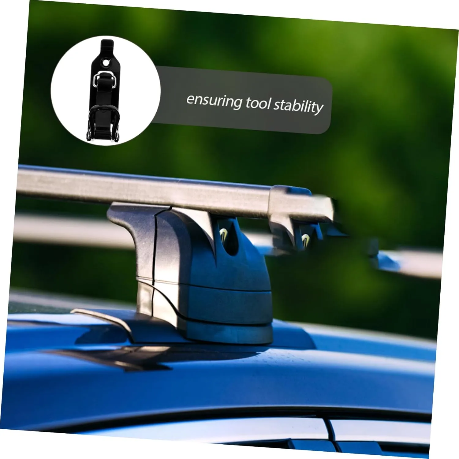 5sets Shovel Rack for Car Rooftop Metal Clamp Mount Rooftop Shovel Mount Car Accessory 2pcs*5